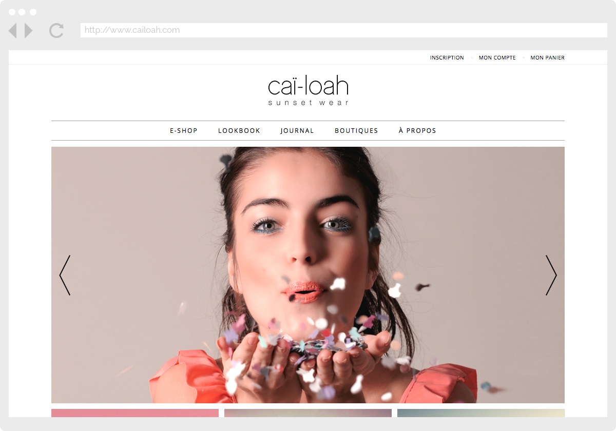 Ecran 1 du site Caï-loah