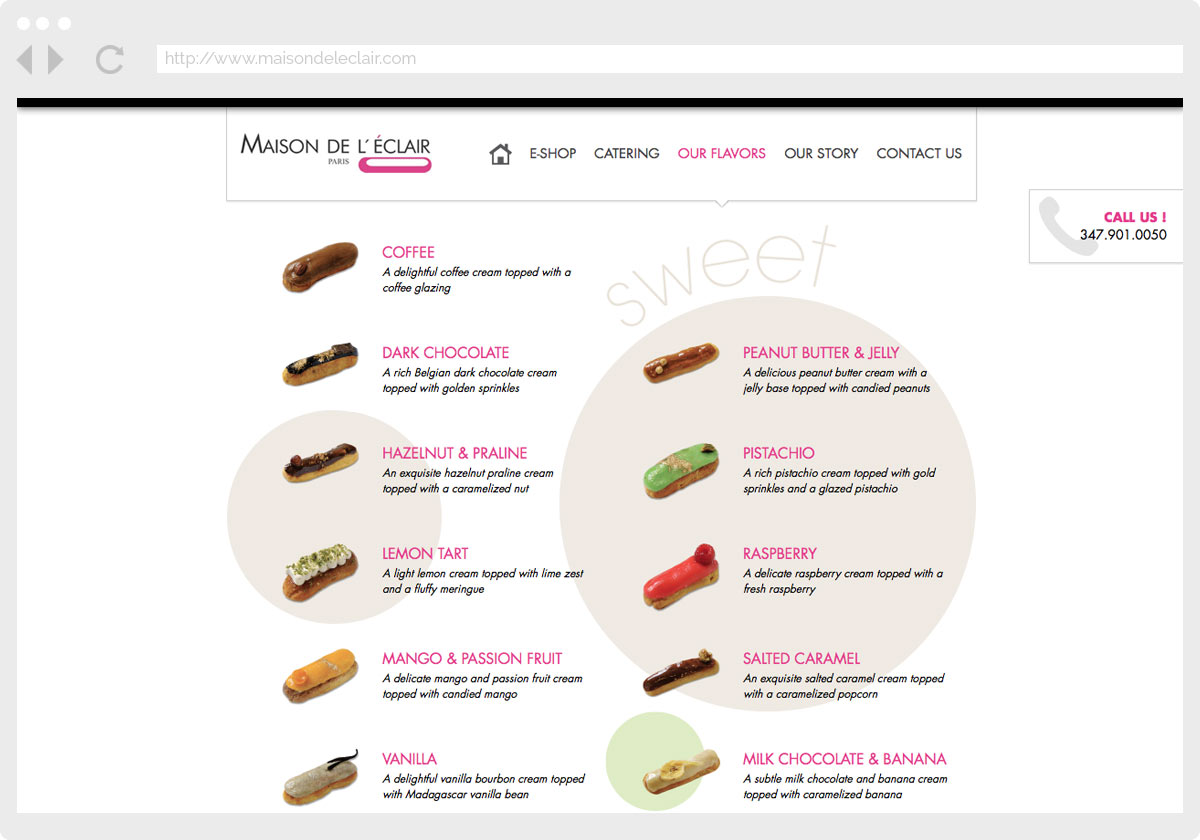 Ecran 2 du site Maison de l’éclair