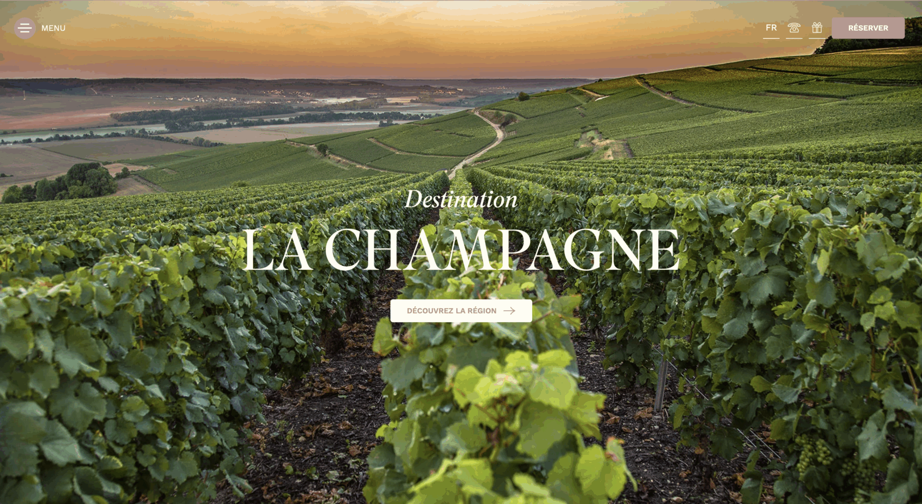 Ecran 2 du site Château d’Etoges